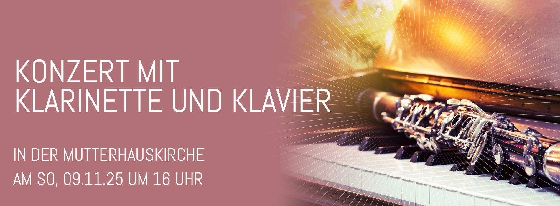 KONZERT MIT KLARINETTE UND KLAVIER